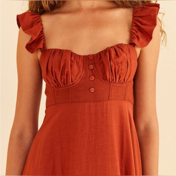 Farm Rio | Ruffle Strap Maxi Dress - Picture 5 of 16